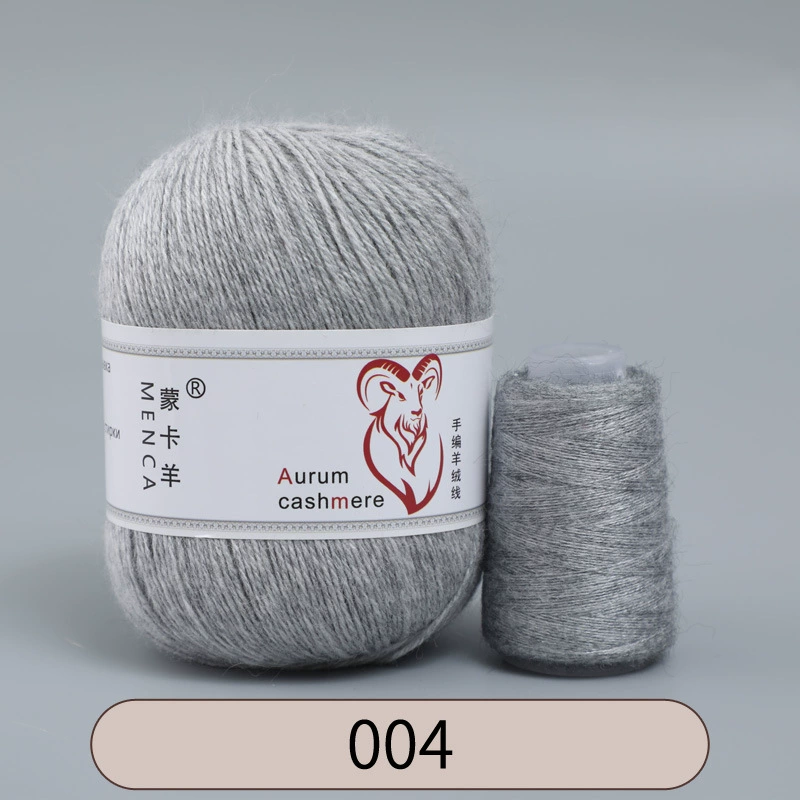 Пряжа со смесью кашемира (Aurum cashmere), для ручного вязания, клубок 50 г, мягкая тонкая