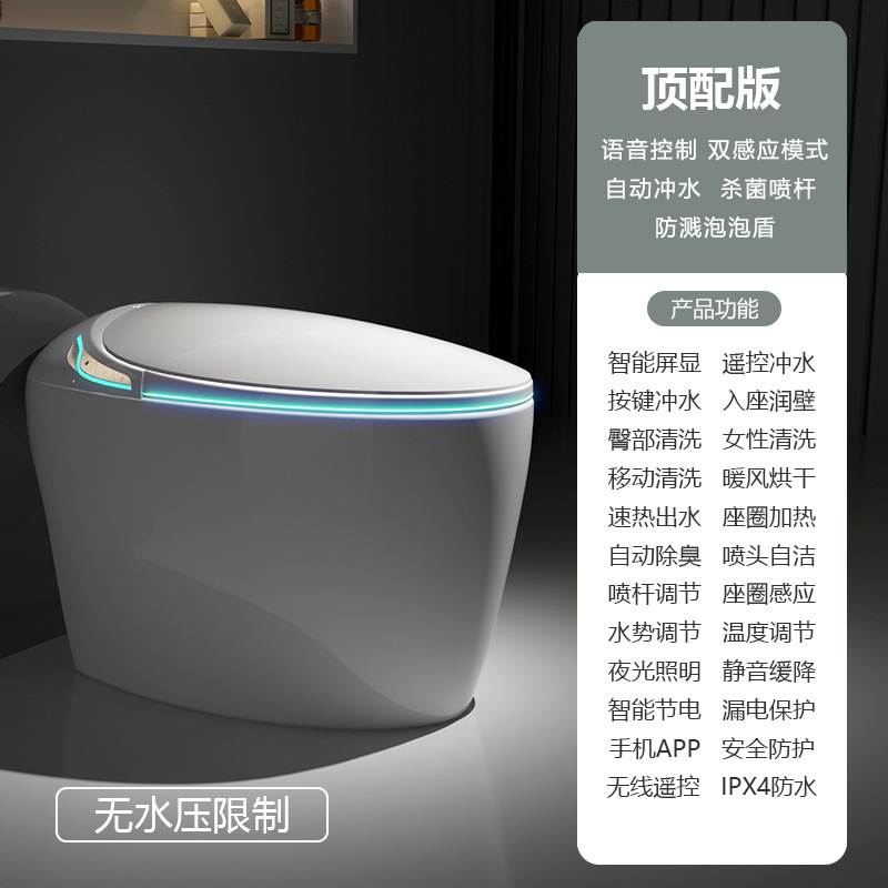 Nuevo inodoro inteligente totalmente automático integrado asiento de inodoro doméstico fuente de fábrica de venta directa paquete de envío gratuito instalación
