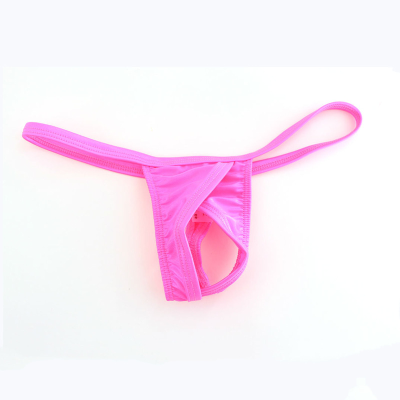 2024 new ladies thong front hollow design non-take off thin nylon stretch comfortable sexy T pants pants
