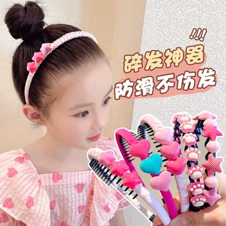 儿童碎发发饰发箍小女孩网红碎发夹头饰前额刘海压发发捆女童头箍