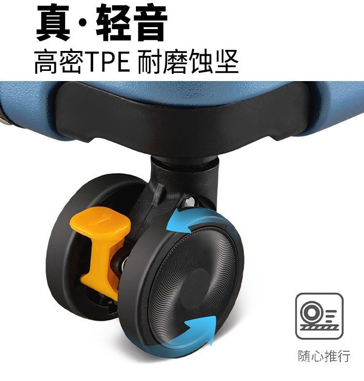 New Luggage Suitcase Aluminum Frame Dense Travel Suitcase Student Trolley Case Universal Wheels Carry-on Suitcase Brake Wheels Durable and Sturdy