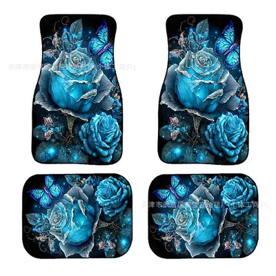 wholesale, Avtomobil döşəmə paspasları - rz-rose-4-33-44cm-two-pieces