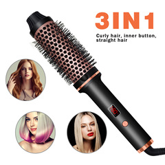 Cross-border rolling curling iron straightener hair tool flat iron hair straightener two-in-one large curl inward bangs hair curler