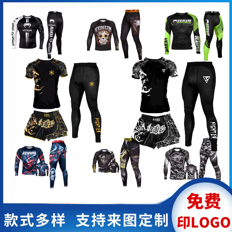 Factory Spot Muay Thai Shorts Men's Fighting Clothing Free Fight Boxing Training Children Adult ufc Sanda Pants