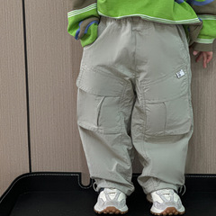 兒童長褲2024春季新款男童韓版休閒褲寶寶洋氣工裝褲小童百搭褲子