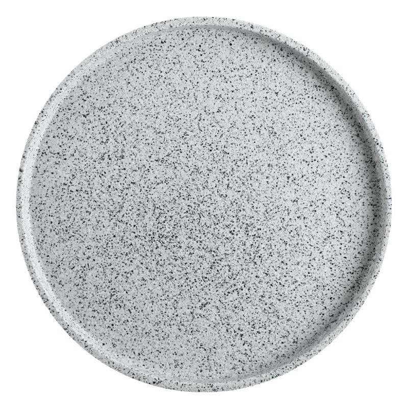 Placa de cerámica de granito de imitación de estilo europeo Marbling bandeja de cáñamo creativo Placa de almacenamiento de vajilla Placa de almacenamiento de hotel