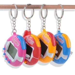 Электронная игрушка для питомца (Tamagotchi) брелок, мини-кибер-устройство, 6×6×3 см, случайный цвет