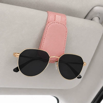 Cross-border car glasses clip: Car Glasses Clip/Bill Clip - pink