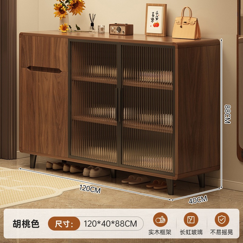 Fábrica directa de madera sólida gabinete de comedor 2026 nuevo gabinete de café doméstico de la sala de estar tronco de madera viento gabinete de té esquina