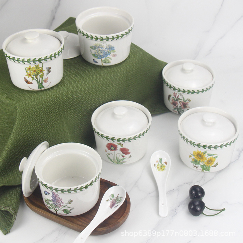 瓦罐汤炖盅隔水炖家用商用高端小型陶瓷一人带盖小炖盅汤盅养生煲