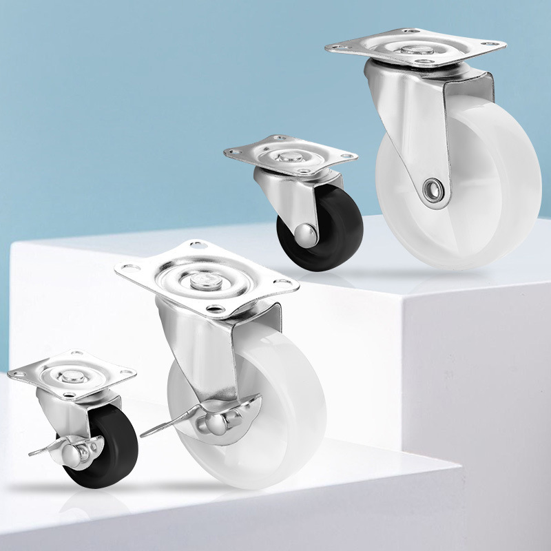 Source Factory Pp Universal Wheel 1 Inch 1.25 Inch 1.5 Inch 2 Inch 2.5inch 3inch Brake Caster Furniture Storage Rack