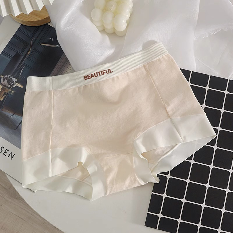 2 - en - 1 pantalones de seguridad 7A antibacterianos entrepierna panties de esquina plana de mujer algodón sin marcas anti-luz leggings