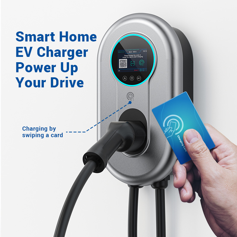 TYPE2欧标7KW家用交流充电桩特斯拉比亚迪MG新能源电动汽车