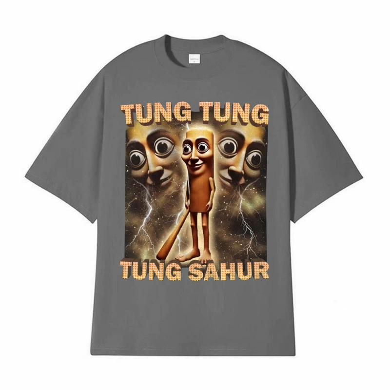 [Футболка Tung Tung Sahur Забавная бейсболка Бат мем]