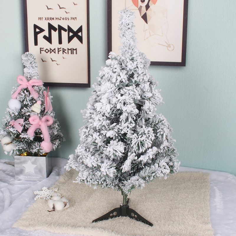 Navidad blanco nieve artificial de alto grado flocado nieve Pino árbol 1,5 m 2 m 3 M 4 m nieve Navidad flocado árbol