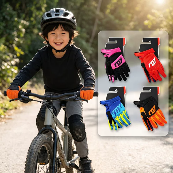 Children's cycling gloves for boys, outdoor sports cycling gloves, balance bike non-slip wear-resistant racing gloves