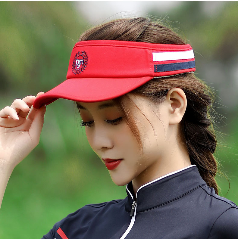 Mũ golf không đỉnh nữ PGM – Mũ che nắng thể thao thoáng khí — MZ017 màu trắng, MZ017 đỏ hoa hồng, MZ017 Màu Đỏ, MZ017 màu xanh hải quân chi tiết 5