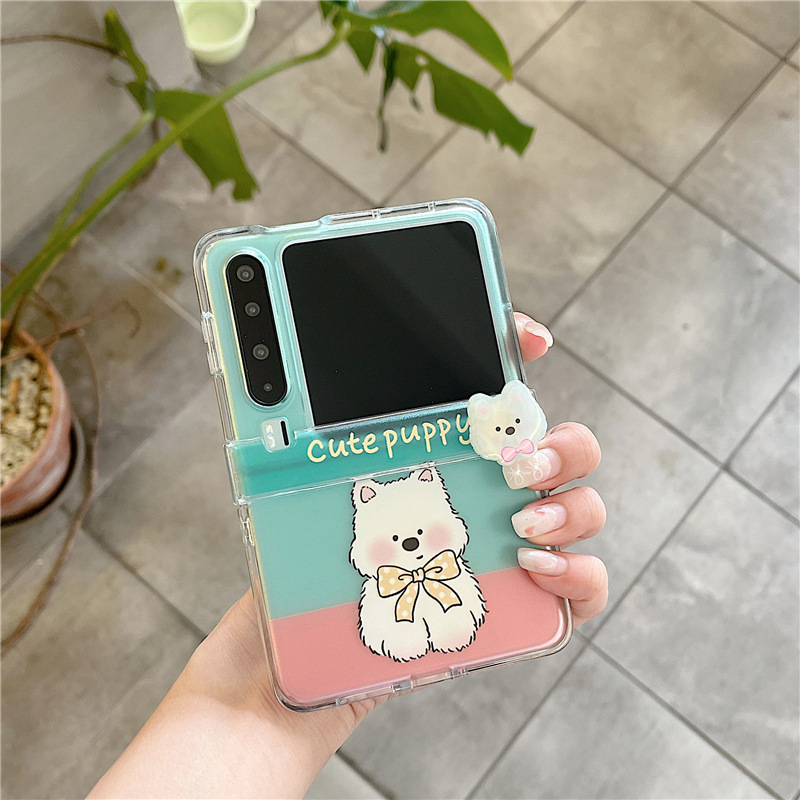 漫画回転ウエストハイランドチェーン携帯電話ケース Huawei 社 purax P60 Xiaomi mixflip 折りたたみカバー|undefined