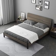 2025新款简约北欧全实木1.8米主卧双人床1.5米 1.2米婚床