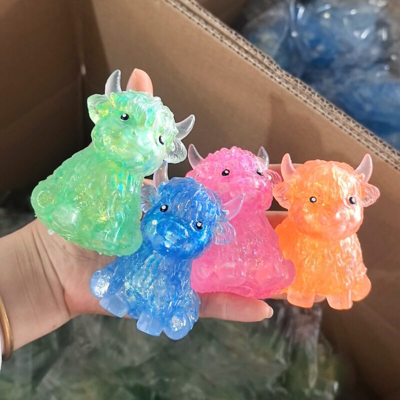 Cross-Border Yak Squeeze Toy for Children, Stress Relief Toy, Maltose High Mountain Cow Squeeze Toy, Slow Rebound Cow Toy