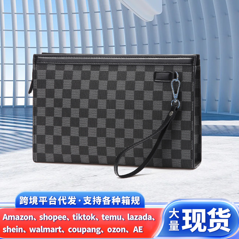 手包男士手拿包商务新款大容量网红男士腋下夹包手包手夹包手抓包