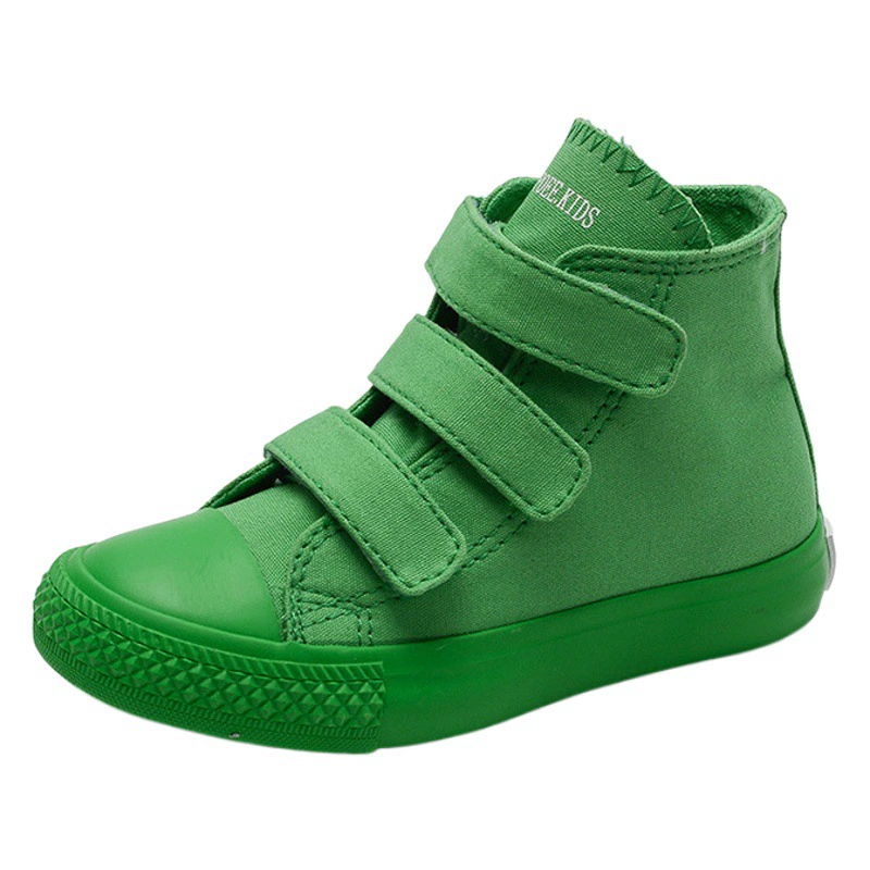 Детские кроссовки OPOEE, весна 2025, корейский стиль, высокие, цвета конфетти, модные детские кеды из холщовой ткани, повседневные кроссовки 5015