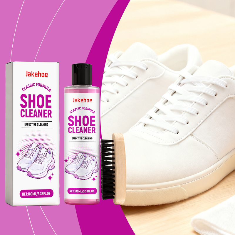 Jakehoe Shoe Cleaning Kit White Shoes Sneakers Decontamination Gentle Cleaning Multifunctional Cleaning Supplies