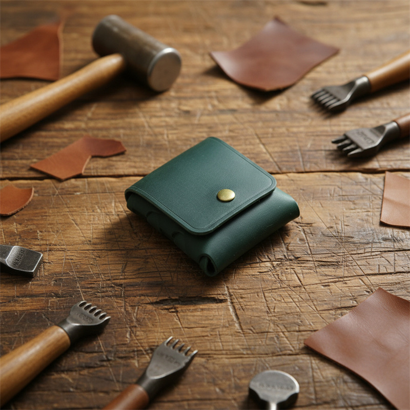 그린[크레이지호스 1층 소가죽]