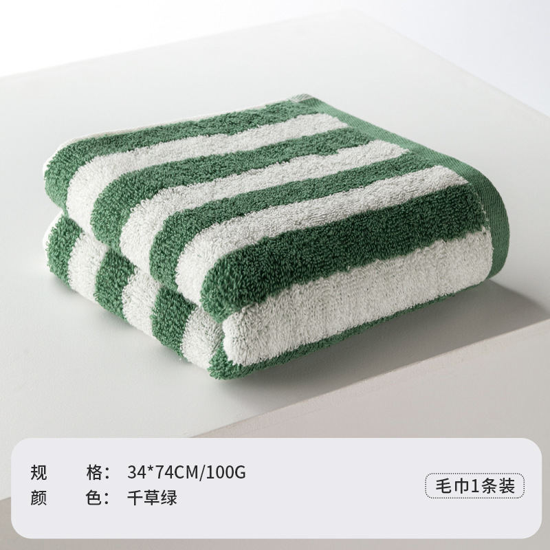 Toallas de algodón 34 * 74cm toallas de adultos de alto peso Jacquard toallas suaves absorbentes de agua