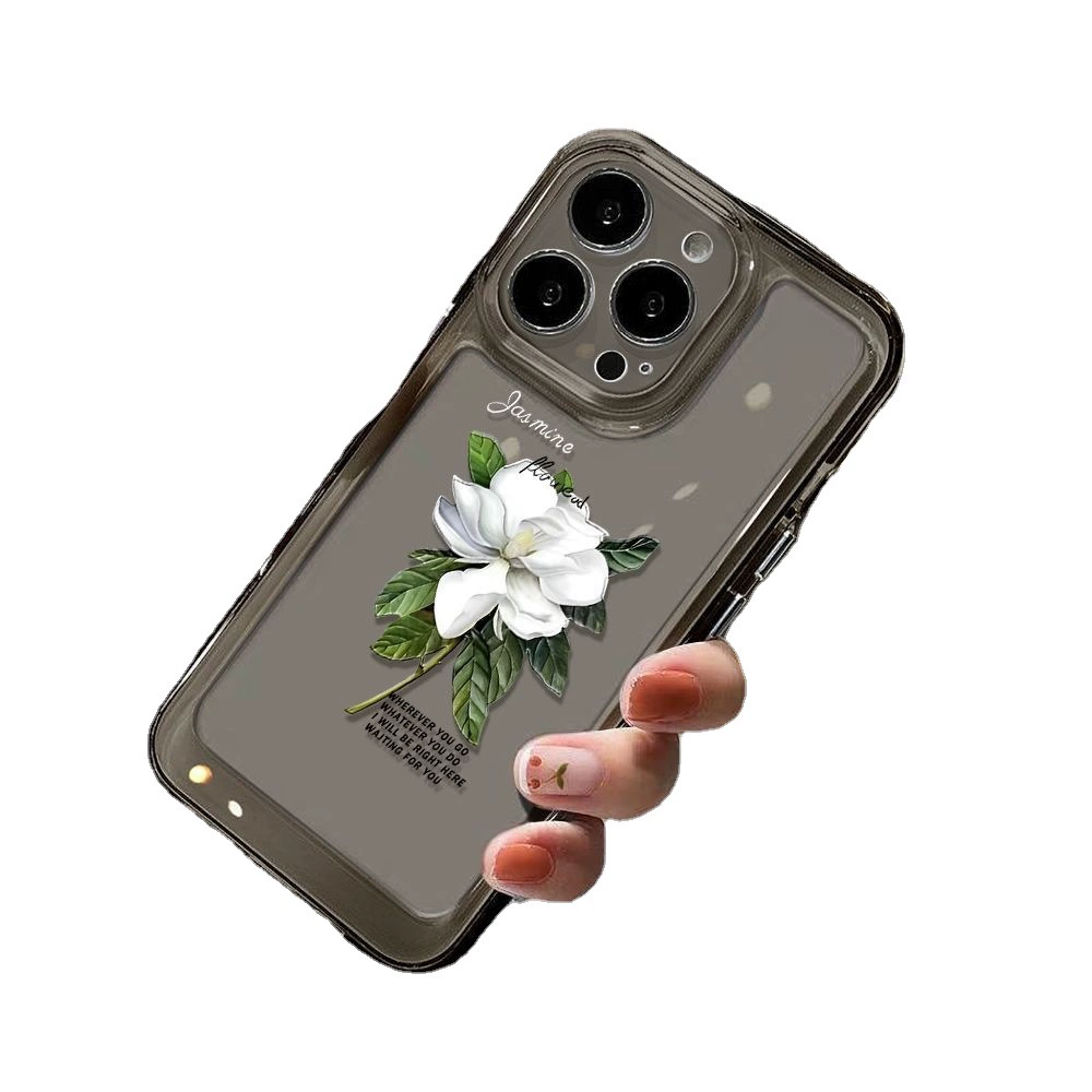 Apple, совместимый жасминовый чай, чехол для телефона, iPhone13 Pro, iPhone 12, защитный чехол, простой и элегантный дизайн, iphone