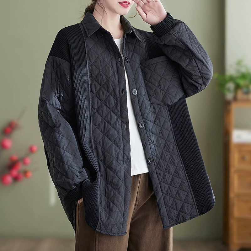 Легкая и тонкая вязкая футболка, демисезонная пуховая куртка, oversize
