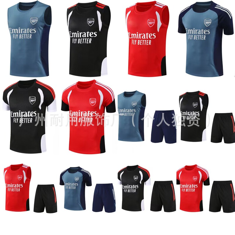 Wholesale 2627 Arsenal jersey sleeveless short-sleeve training vest casual football suit sports top