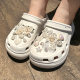Baroque Pearl Lily hole shoes shoe flower shoe buckle decoration diy sandals Slippers shoe buckle accessories