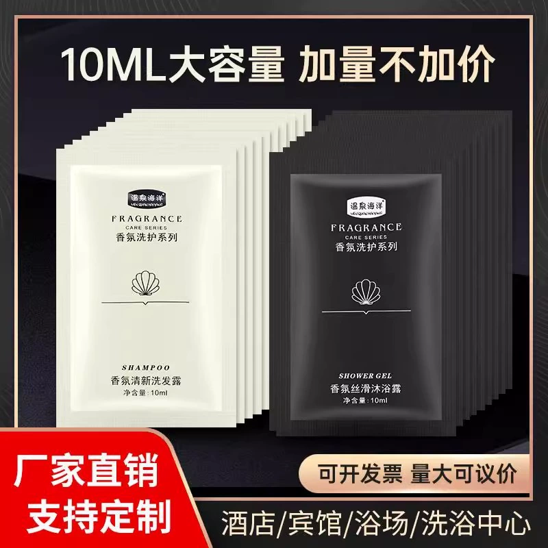 Одноразовый шампунь и гель для душа в пакетиках для гостиниц и B&B, оптом от производителя.