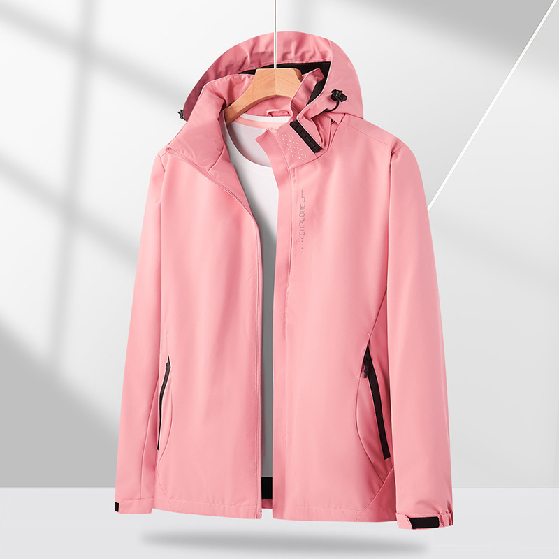 Pareja a prueba de viento, impermeable y resistente al desgaste al aire libre, chaqueta de trabajo, abrigo, abrigo de otoño y invierno, abrigo de ocio personalizado image 11