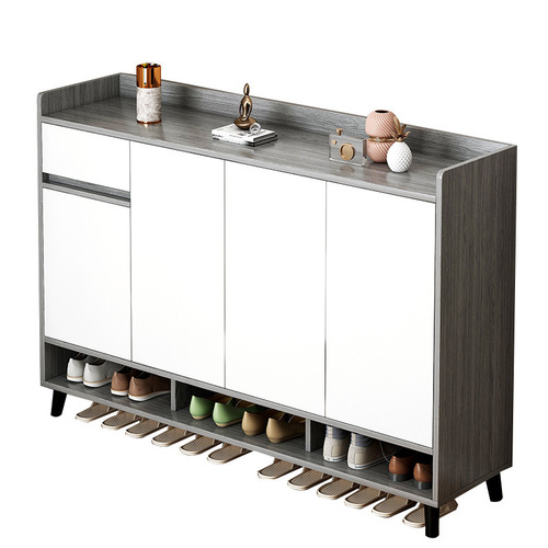 Household door storage shoe rack entry cabinet integrated entrance cabinet entry shoe cabinet flip bucket ultra-thin shoe cabinet light luxury