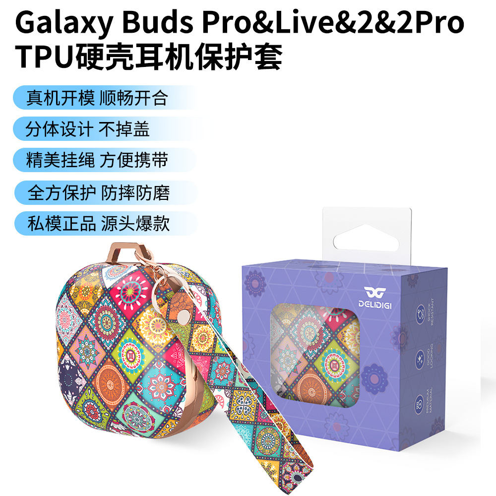 Aplicable a Samsung Galaxy Buds Pro & Live & 2 & 2Pro & FE auriculares funda protectora TPU funda protectora