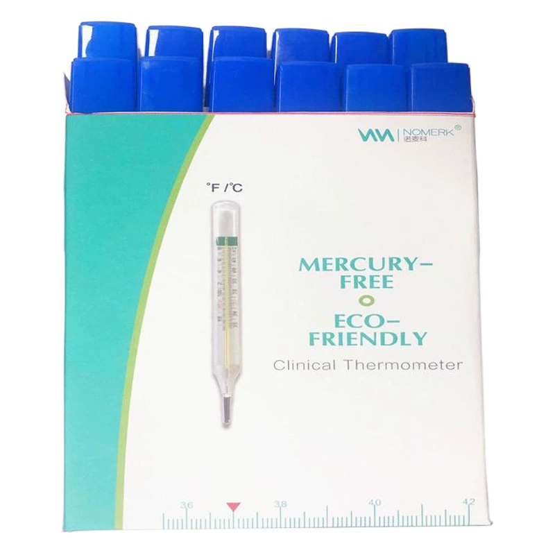 Фабричный прямой стеклянный термометр для волос без ртути, экспорт, английский неэлектронный медицинский термометр для младенцев, большой измеритель