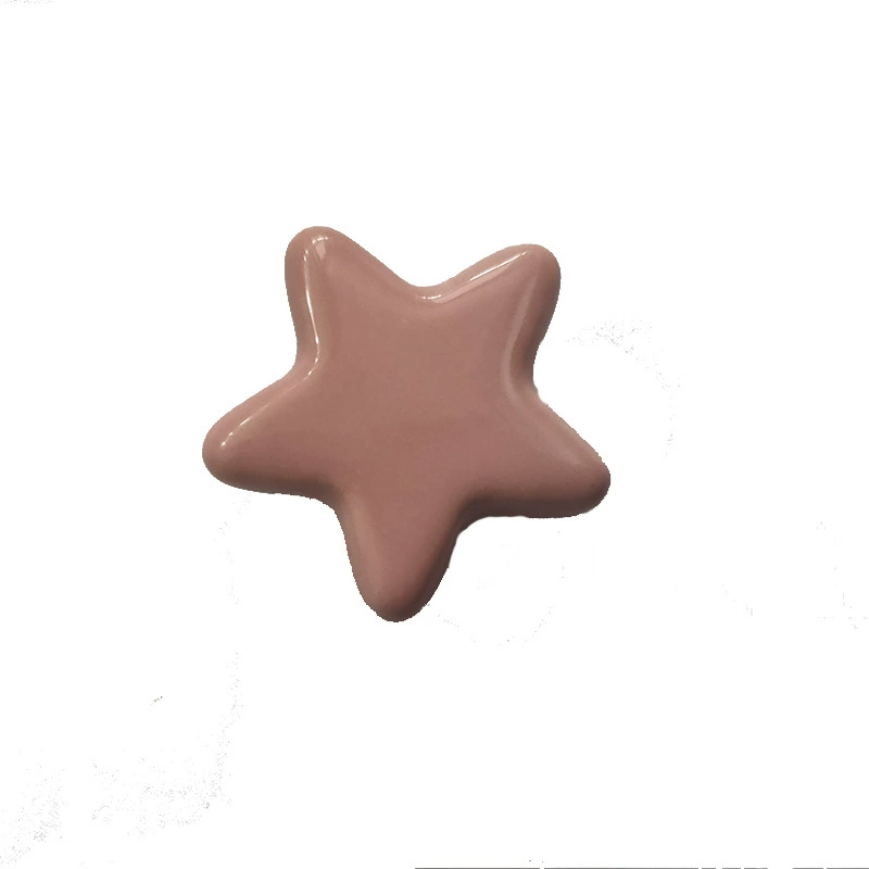 Star Shaped Ceramic Cabinet Knob Set Cute pastel star handles, 8 color options for furniture