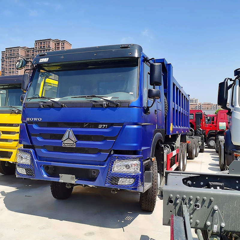 Задний восьмиколесный самосвал Howo для экспорта, правая кабина, горнодобывающая техника, 380 л.с., самосвал для песка и гравия