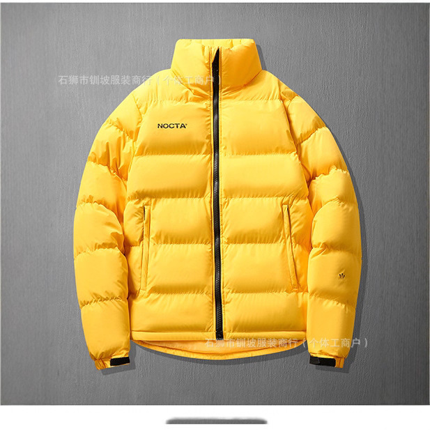 Cross-Border Trade 2025 Winter Nocta Cotton Jacket Thickened Puffer Jacket Stand Collar Cotton Jacket Men's Loose Cotton Jacket Cross-Border Trade 2025 Winter Nocta Cotton Jacket Thickened Puffer Jacket Stand Collar Cotton Jacket Men's Loose Cotton Jacket