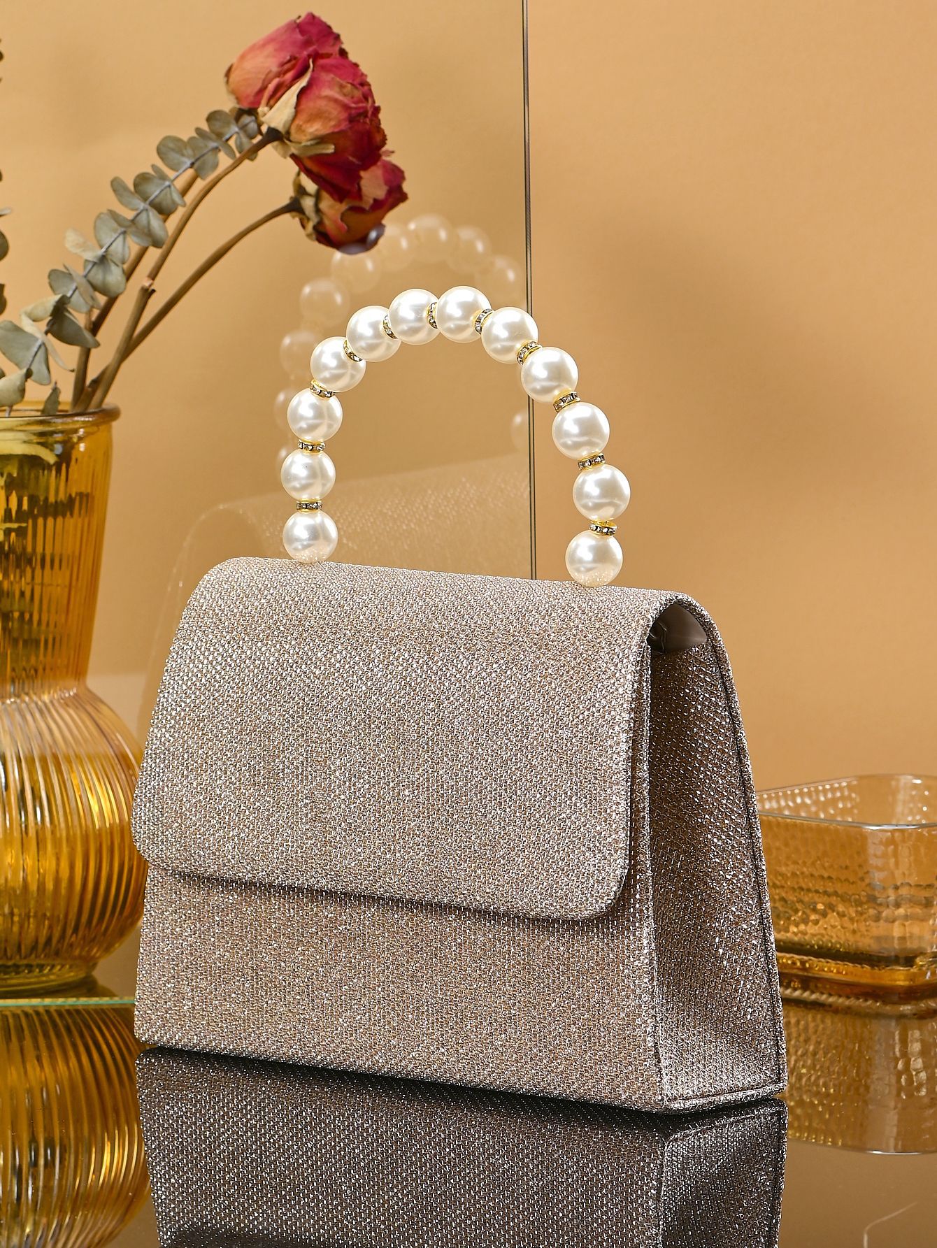 Beaded Square Evening Handbag For Ladies - Elegant Party Accessory_voghion.com