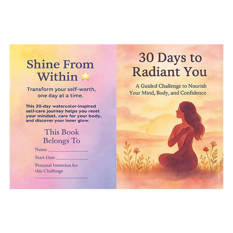 跨境新品 30 Days to Radiant You 挑战30天焕发光彩的你手账现货|undefined
