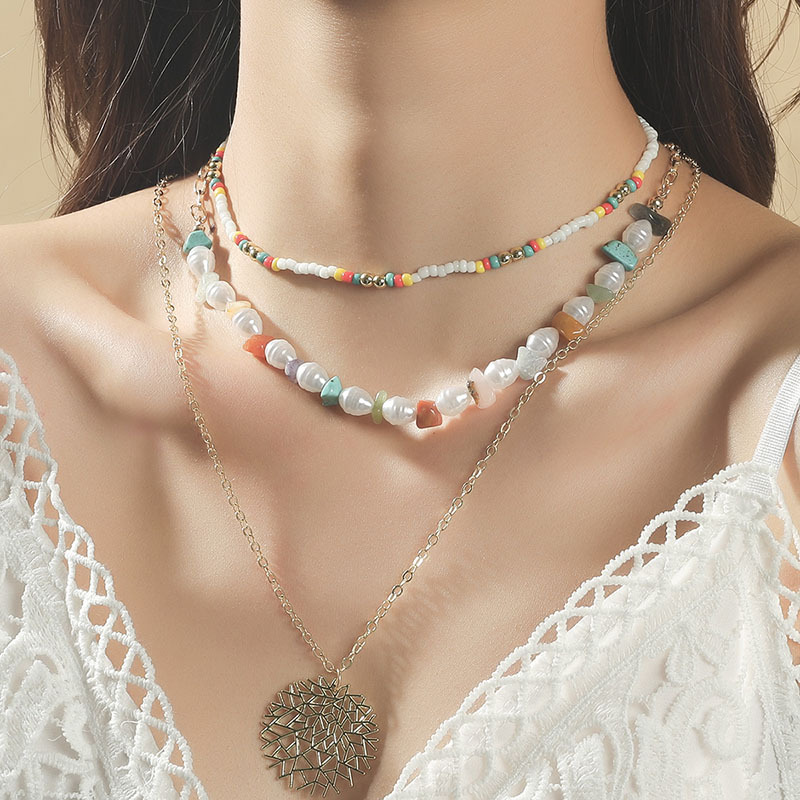 Wholesale Jewelry Beads Stone Branches Pendant Multilayer Necklace Nihaojewelry display picture 2