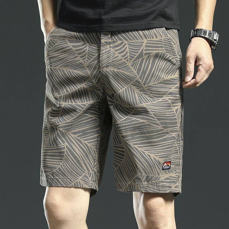 Pure Cotton Shorts Men's Summer 2025 Business Casual Five-point Pants Men's Outer Wear Printed Mid-length Pants Summer Beach Pants Pure Cotton Shorts Men's Summer 2025 Business Casual Five-point Pants Men's Outer Wear Printed Mid-length Pants Summer Beach Pants