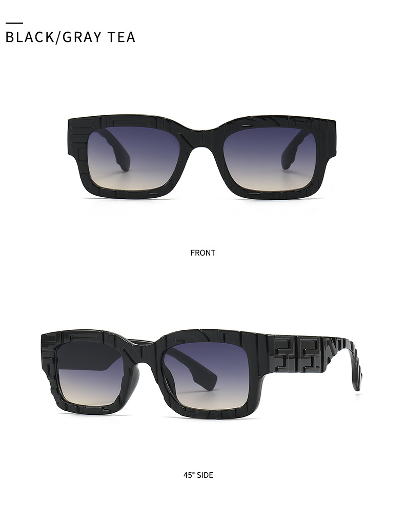European and American sunglasses ins fashion square sunglasses men's large frame sunglasses women's sunglasses 103_voghion.com