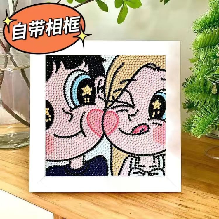 Nuevo dibujo de diamante infantil de labu diy pegatinas de diamante con marcos de fotos hechas a mano diy puzzle pegatinas de mampostería image 34