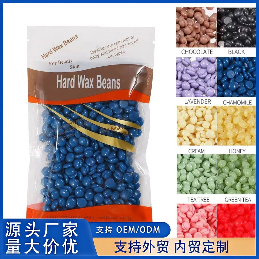 Трансграничный экспорт, 100 г, безбумажный воск для удаления волос, твердые частицы твердого воска для удаления волос, цветной пакет из пчелиного воска для всего тела, удаление волос из пчелиного воска