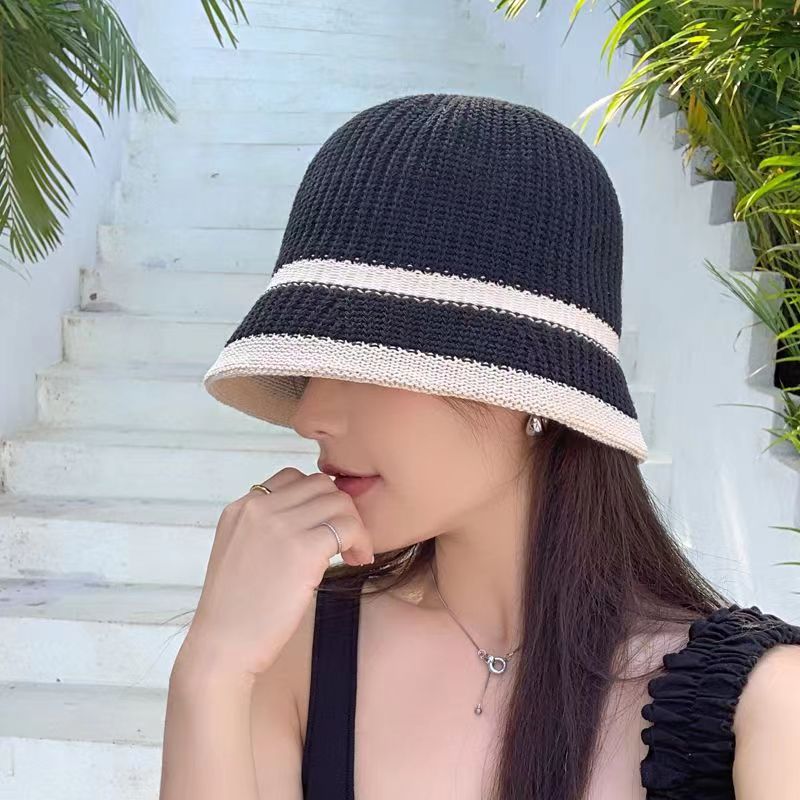 Women's Simple Style Stripe Curved Eaves Bucket Hat display picture 3