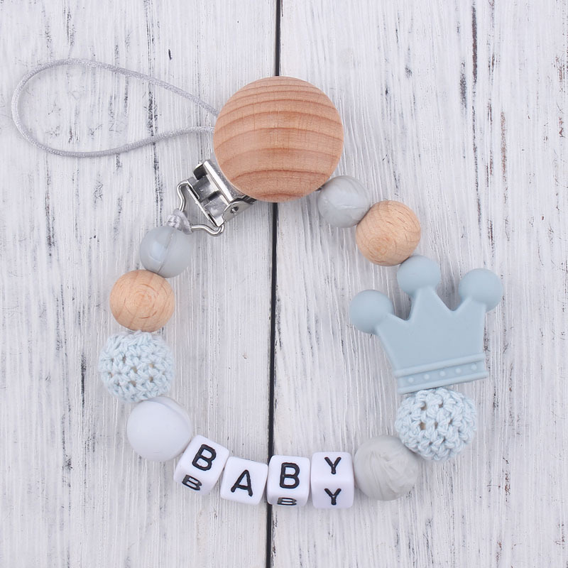 Cadena de chupete de silicona caliente suministros para bebés cadena anti-caída Cadena de chupete Amazon AliExpress anti-perdida